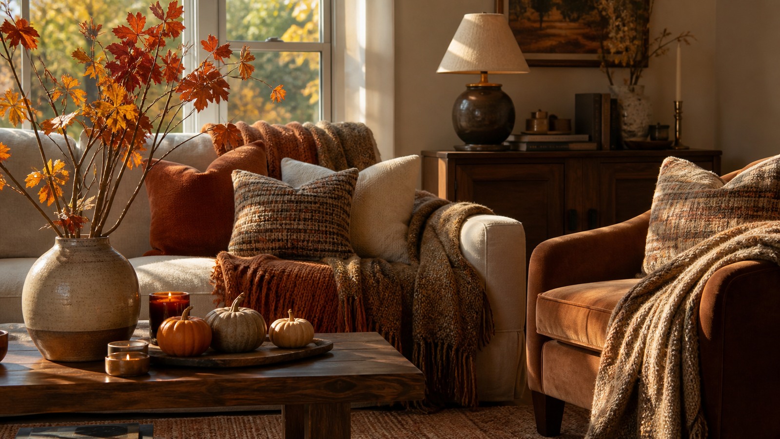 Featured Post Image - The Fall Decor Shift Toward Warm Woods, Rich Color, and Layered Texture